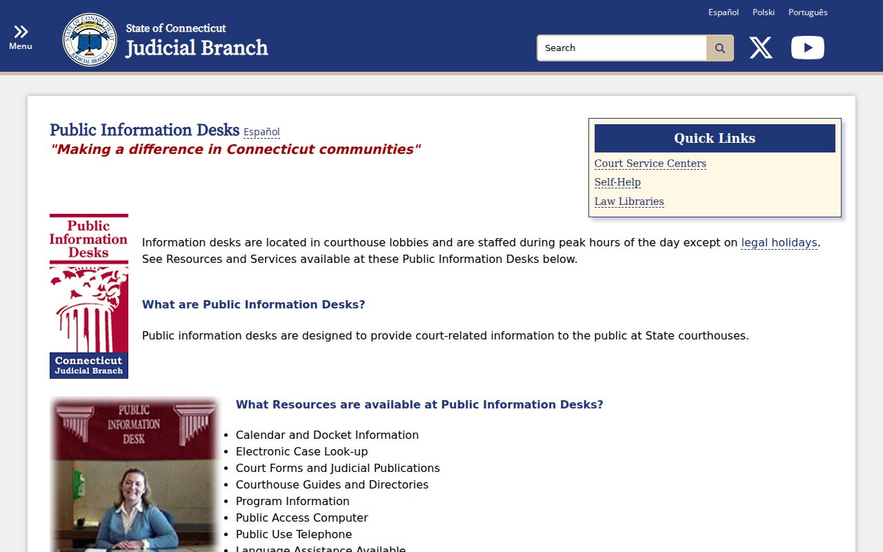Hamden criminal court cases Public Information Desk