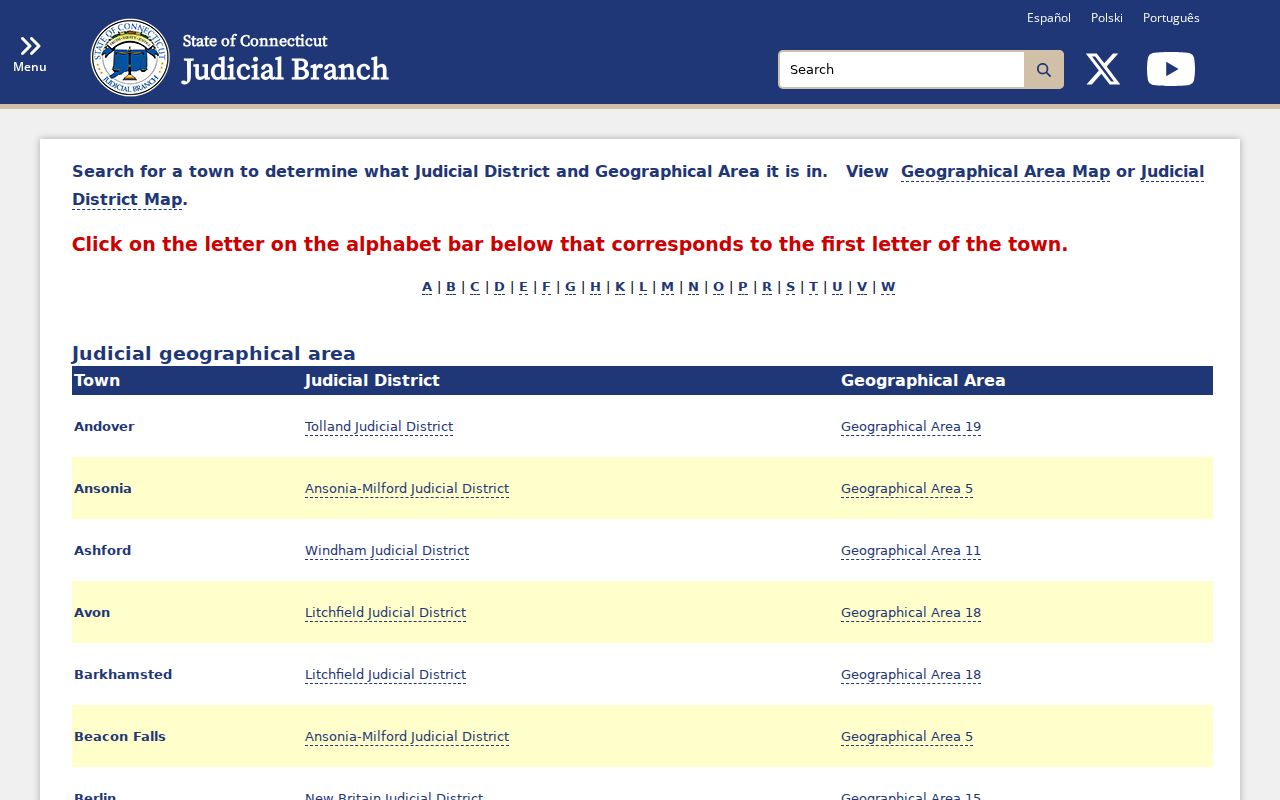 Hamden criminal court case town routing