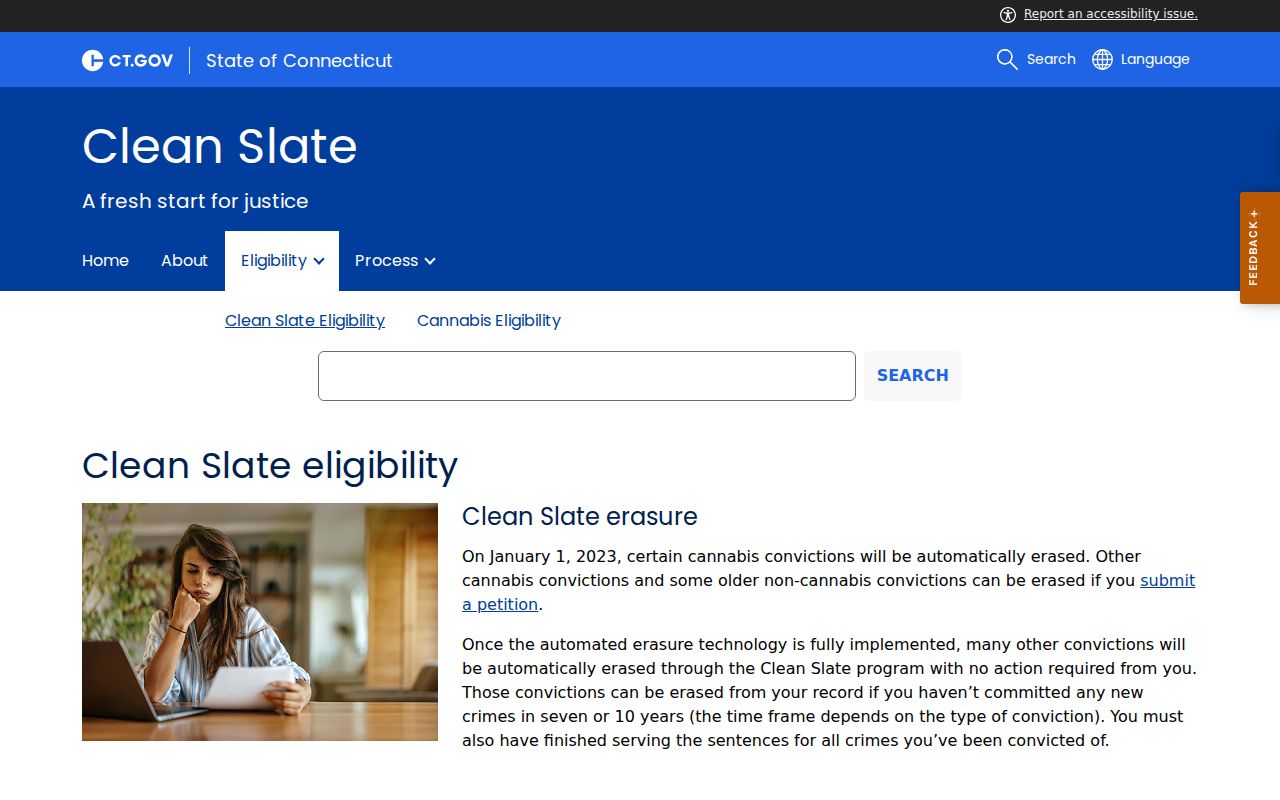 Hamden criminal history Clean Slate eligibility