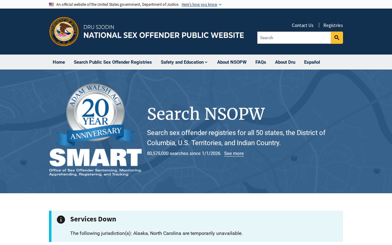 Hamden sex offender check through the national NSOPW search